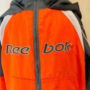 Reebok boys toddler  orange/grey jacket/windbreaker size 5T